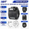 Centrifugal Fan, D3G146-HQ13-34, 220V, 230W, 146mm - view 3