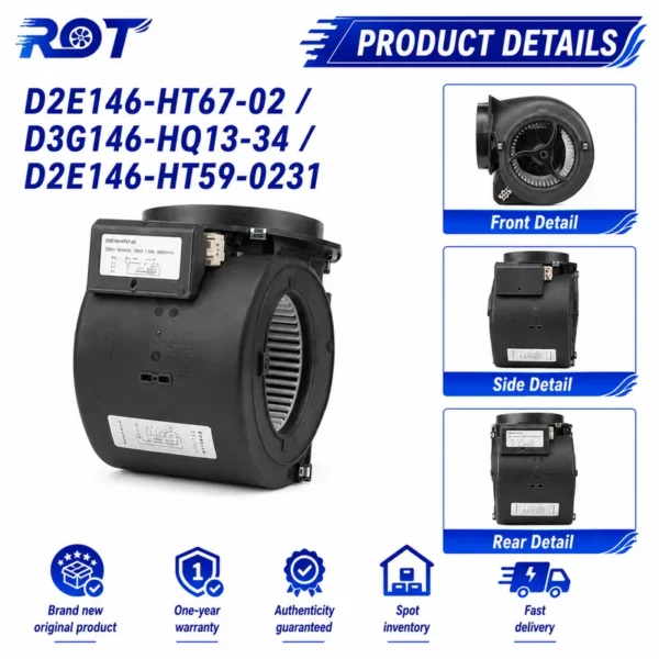 Centrifugal Fan, D3G146-HQ13-34, 220V, 230W, 146mm - view 5