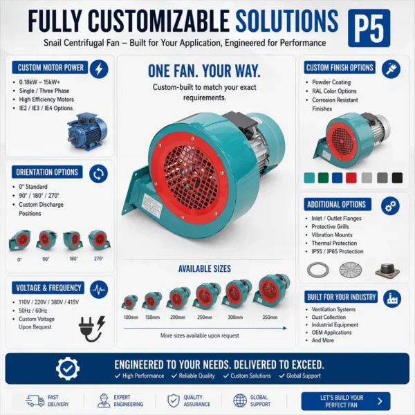 Centrifugal Fan, DF-2, 220V, iron shell fan - view 5