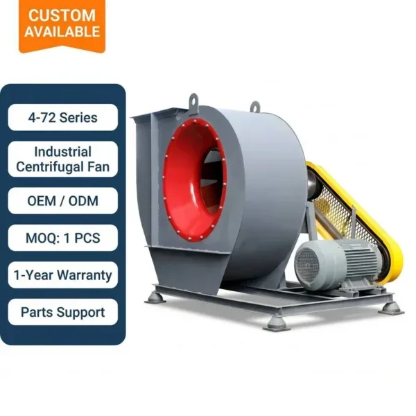 Centrifugal Fan, Explosion-Proof, 220 V, Carbon Steel