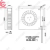 Centrifugal Fan, GDB3007, 5V, 12V, 30x30x7mm - view 2