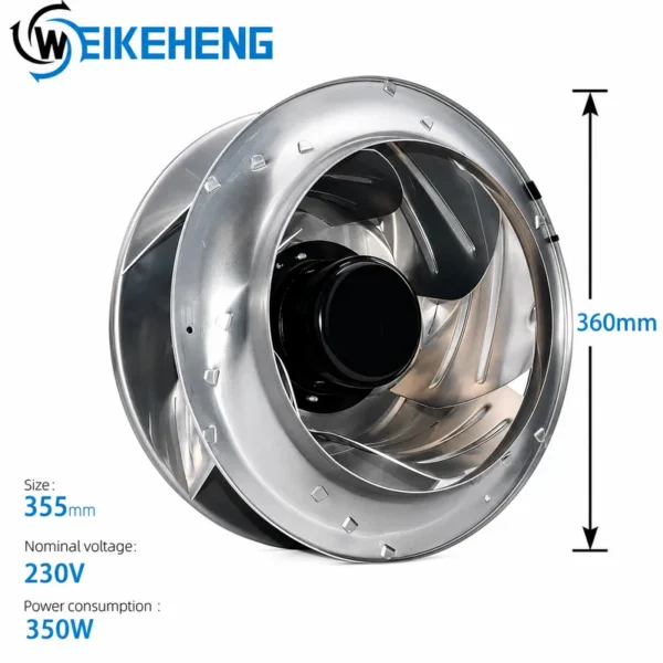 Centrifugal Fan, HVAC, R3G355-AM14-61, 355mm, 230V - view 2