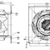 Centrifugal Fan, K3G630-RB32-71/F02, 630mm, HVAC, IP55 - view 3