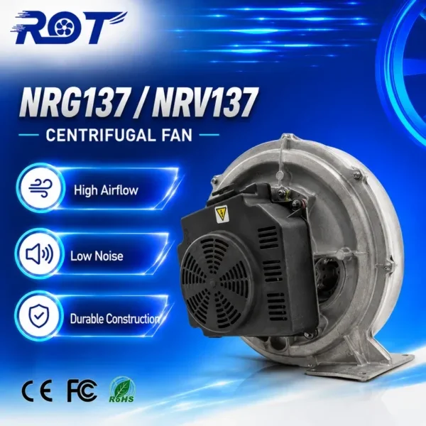 Centrifugal Fan, NRG137, 230V, Radial