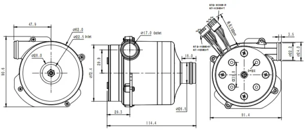 Centrifugal Fan, Plastic, 92mm - view 5