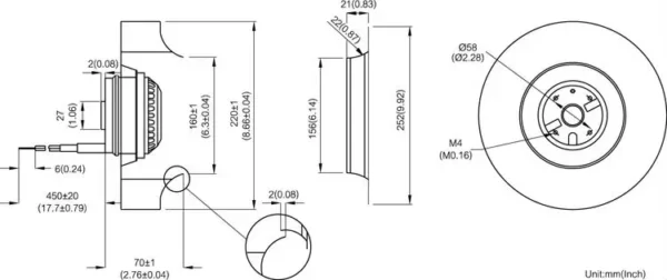 Centrifugal Fan, Plastic, Wall - view 4