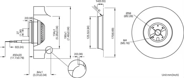 Centrifugal Fan, PWM, 384-416, CFM, 190mm - view 4