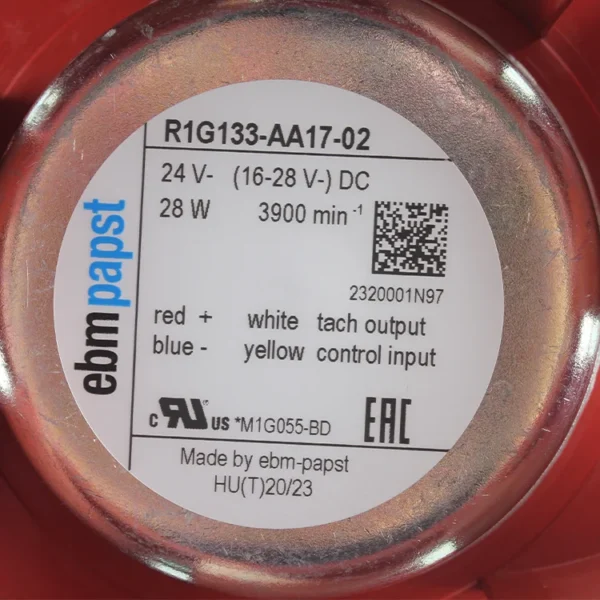 Centrifugal Fan, R1G133-AA17-02, 24V, 1.3A, 133MM - view 4