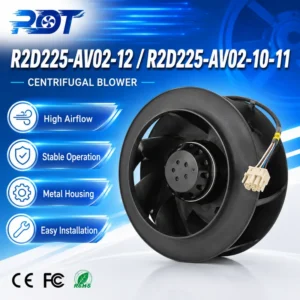 Centrifugal Fan, R2D225-AV02-12/10-11, 225mm, Inverter