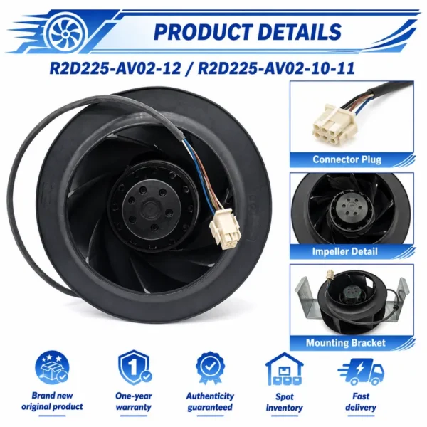 Centrifugal Fan, R2D225-AV02-12/10-11, 225mm, Inverter - view 5