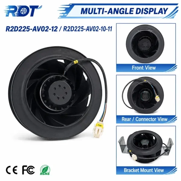 Centrifugal Fan, R2D225-AV02-12/10-11, 225mm, Inverter - view 6