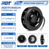 Centrifugal Fan, R2E175-RA52-01, 230VAC, 175mm, M2E052-CA - view 2