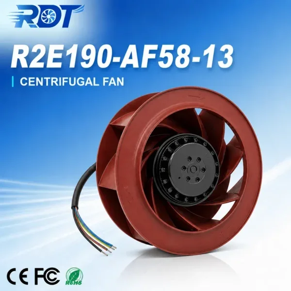 Centrifugal Fan, R2E190-AF58-13, 190mm, 230V, 0.5A
