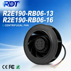 Centrifugal Fan, R2E190-RB06-16, 190mm, 230VAC, 450m3/h