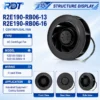 Centrifugal Fan, R2E190-RB06-16, 190mm, 230VAC, 450m3/h - view 2