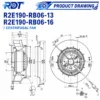 Centrifugal Fan, R2E190-RB06-16, 190mm, 230VAC, 450m3/h - view 3