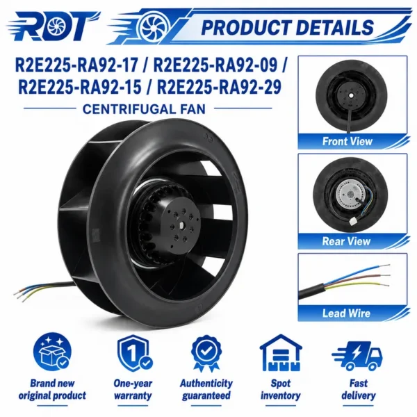 Centrifugal Fan, R2E225-RA92-29, 230V, 225mm - view 5