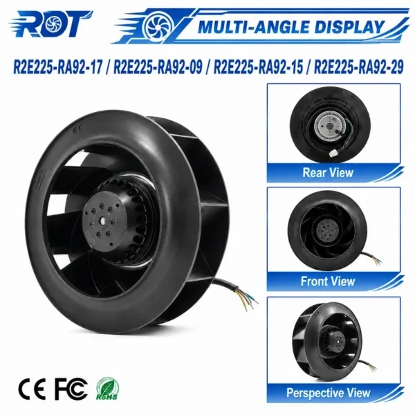 Centrifugal Fan, R2E225-RA92-29, 230V, 225mm - view 6