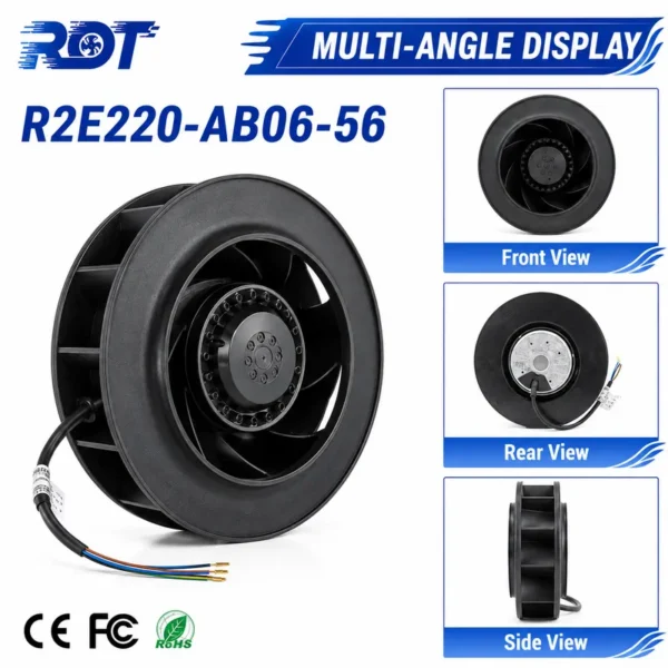 Centrifugal Fan, R2E280-AE52-02, 280mm, 230V, 1.0A - view 5