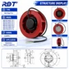Centrifugal Fan, R2S133-AE17-15, 230V, 133mm, 188CFM - view 3