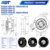 Centrifugal Fan, R3G225-RE09-08, HVAC - view 3