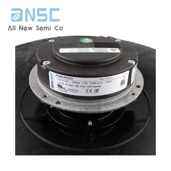 Centrifugal Fan, R3G400-RP45-61, 230V, 330W, 1.5A - view 3