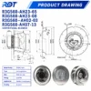 Centrifugal Fan, R3G560-AH02-03, 380V, 3000W, 560mm - view 2