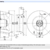 Centrifugal Fan, R4E355-AL02-06, 355mm, 230VAC, 1470RPM - view 5