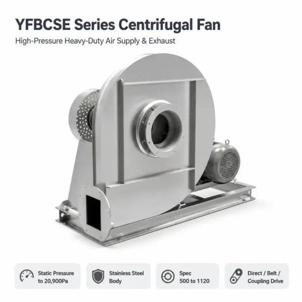 Centrifugal Fan, Stainless, Steel, HVAC