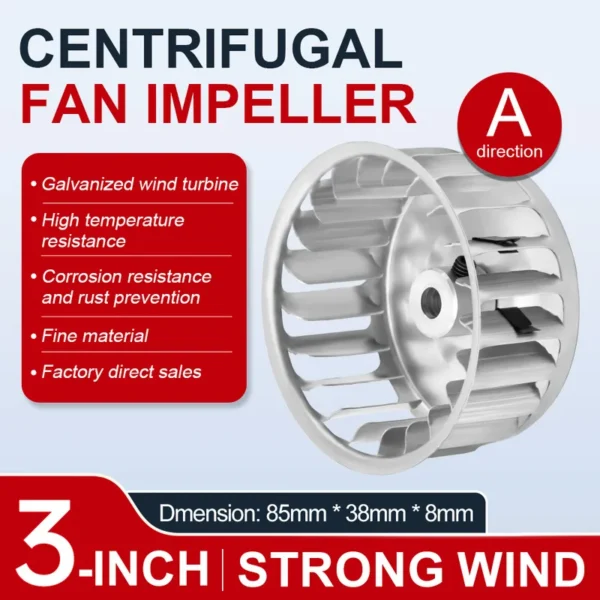 Centrifugal Fan, Steel, Open, 3 inch - view 4
