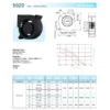 Centrifugal Fan, SZR5020, Brushless, 50x50x20mm, 3D - view 6