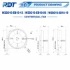 Centrifugal Fan, W2D210-ED10-19, 250mm, 230V, 400V - view 3