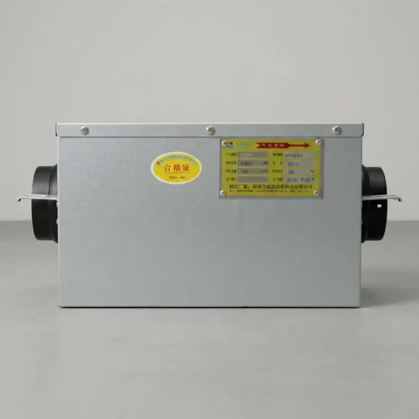 Centrifugal Inline Ventilation Fan, 380 V, Carbon Steel