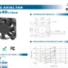 Centrifugal Motor, PBT, PPS, 40X40X10MM, 4010 - view 4