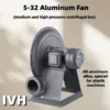 Centrifugal Pressed Aluminum Fan, IVH, DRIVE, 5-34/5-27/5-32