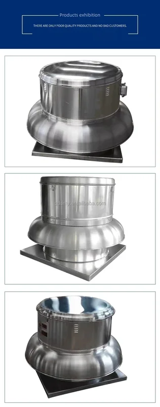 Centrifugal Roof Exhaust Fan, 380V, 800mm, Aluminum - view 4