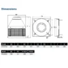 Centrifugal Roof Fan, 750, m3/h, steel, aluminium - view 3