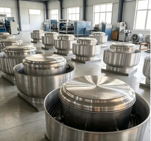 Centrifugal Roof Upblast Fan, Explosion-Proof, Aluminum - view 3
