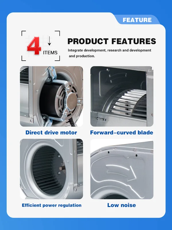 Centrifugal Ventilation Exhaust Fan, 8-8ac, 110V, 220V, 230V - view 3