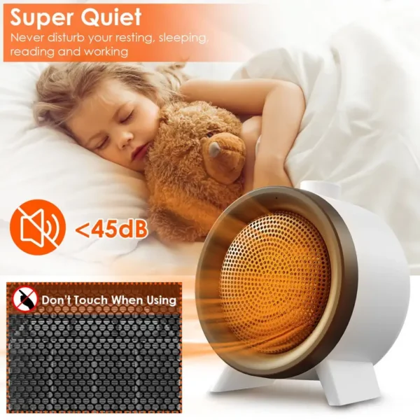 Ceramic Heater, 1000W, Portable - view 5