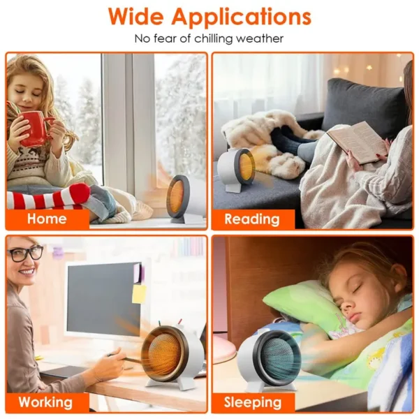 Ceramic Heater, 1000W, Portable - view 6