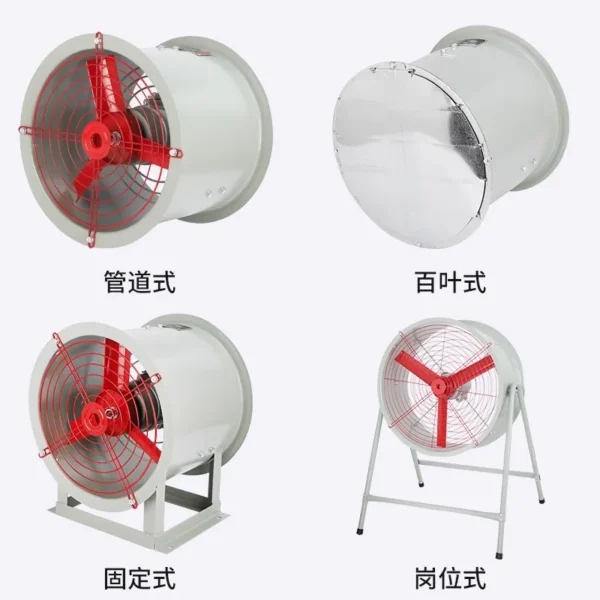 Certified Explosion-proof Axial Fan, ATEX, Stainless, Steel
