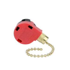 Chain Control Nickel Fan, Brass, Battery