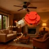 Chain Control Nickel Fan, Brass, Battery - view 2