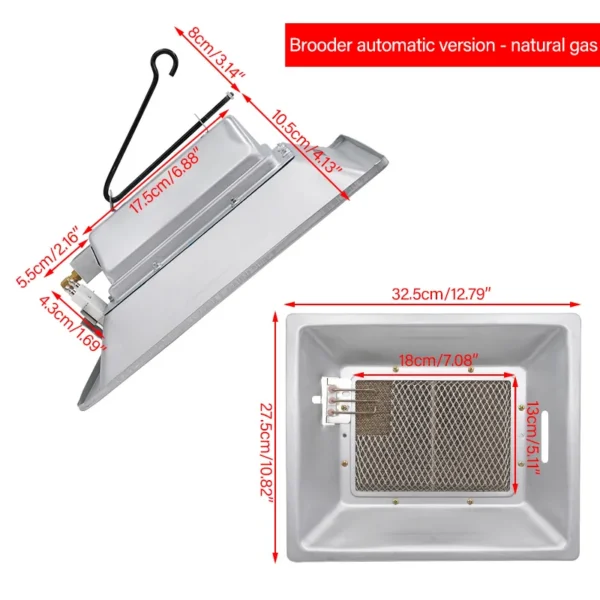 Chicken Gas Brooder Heater, 110, 2.5KW - view 3