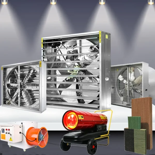Chicken House Exhaust Fan, 1380mm, Wall, 380V, Axial - view 5