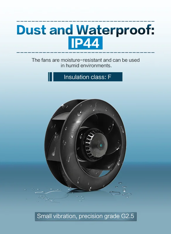 Circular Centrifugal Duct Fan, 133mm, AC 220V~240V, 229m³ - view 5
