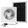 Circular Whole-house Fan, 12V, Wall, Solar, Roof