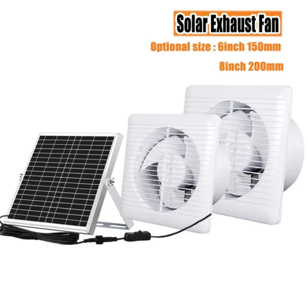 Circular Whole-house Fan, 12V, Wall, Solar, Roof - view 3