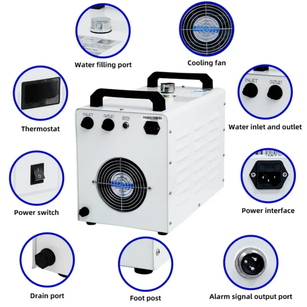Co2 Laser Water Chiller, JL-3000, 80W-130W - view 5